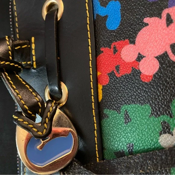 ADORABLE Dooney & Bourke Multicolor Mickey Mouse Tote - Picture 6 of 14